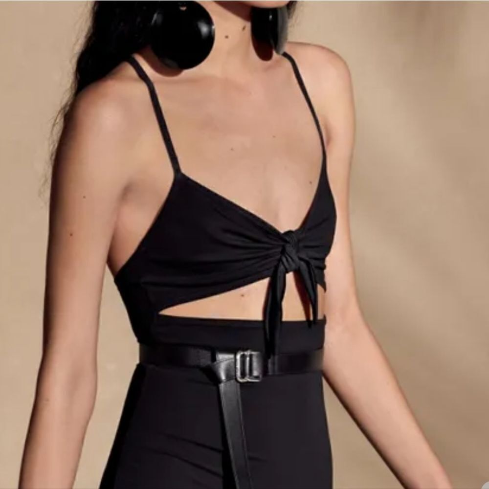 Michael Kors Collection Women's Black Triangle top & Bottom 2 Piece Biki… - Picture 9 of 11